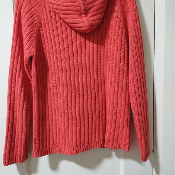 Esprit coral colored cotton long-sleeve sweater - Picture 6 of 7